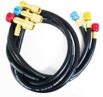 Black Diamond 150cm - 5/16 (R410) 3'lü Şarj Hortum Seti - Akış vanalı - Safe seal