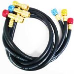 Black Diamond 150cm - 5/16 (R410) 3'lü Şarj Hortum Seti - Akış vanalı - Safe seal